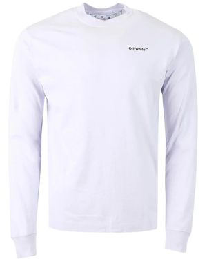 Off-White c/o Virgil Abloh T-Shirt Caravaggio Arrow A Maniche Lunghe - Bianco