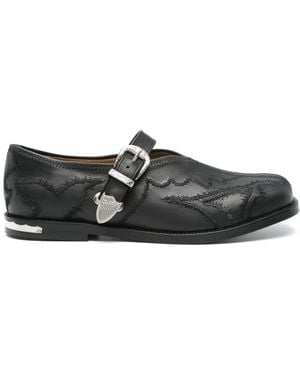 Toga Virilis Loafers Met Borduurwerk - Zwart