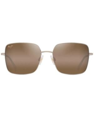 Maui Jim Lipine Square-Frame Sunglasses - Metallic