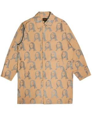 Pleasures Mona Single-Breasted Coat - Natural