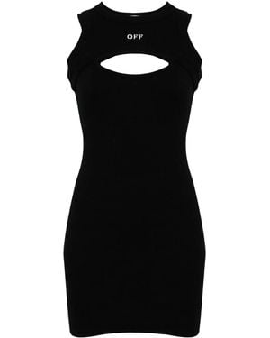 Off-White c/o Virgil Abloh Layered Sleeveless Mini Dress With - Black