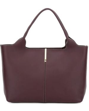 Tod's Bolso shopper con asa en el tope - Morado