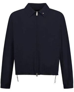 Laminar Crinkle Zipped Jacket - Blue