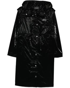 Karl Lagerfeld Wandelbarer Parka mit Kordelzug - Schwarz