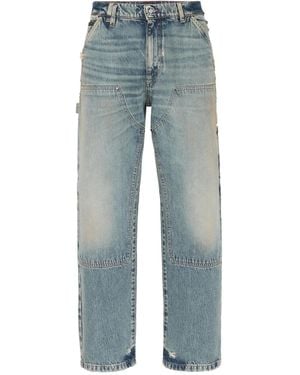 Philipp Plein Double-Pocket Distressed Jeans - Blue