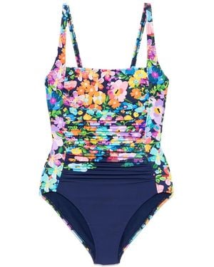 Johnny Was Maillot De Bain À Volants - Bleu