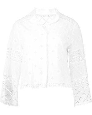 Temptation Positano Bluse mit Stickerei - Weiß