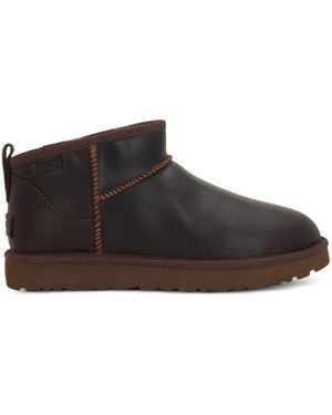 UGG Ultra Mini Lthr Regen ブーツ - ブラウン