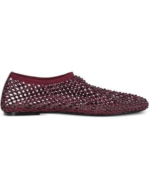 strategia shoes Crystal-Embellished Ballet Flats - Purple