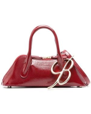 Blumarine Mini Kiss Me Tote Bag - Red