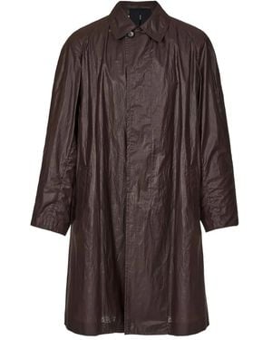 Ferragamo Parka Con Bottoni - Marrone