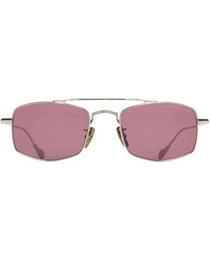 Cutler and Gross Lunettes De Soleil À Monture Rectangulaire - Rose
