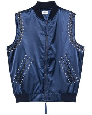 P.A.R.O.S.H. Stud-Embellished Gilet - Blue
