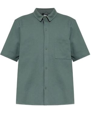 Hanro Short-Sleeve Chest-Pocket Shirt - Green