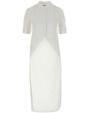 JW Anderson Bib-Front Longline Shirt - White