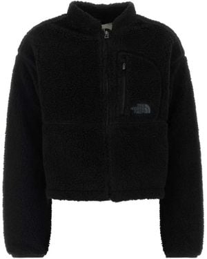 The North Face Teddy-Texture Zip-Up Jacket - Black