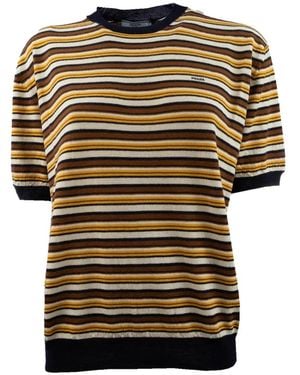 Prada Jersey A Rayas - Negro