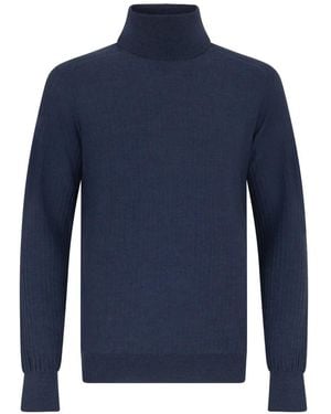 Roberto Collina Roll-Neck Jumper - Blue