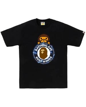 A Bathing Ape Milo Busy Works T-Shirt - Black
