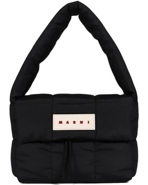 Marni Quilted Tote Bag - Black