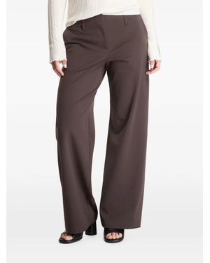 Samsøe & Samsøe Weite Hose Mit Gürtelschlaufe - Grau