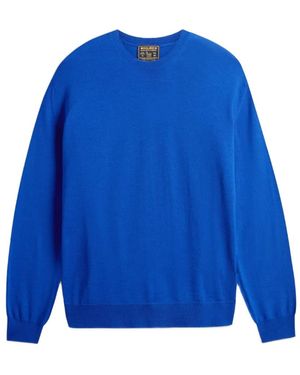 Woolrich Pullover Aus Extrafeiner Merinowolle - Blau