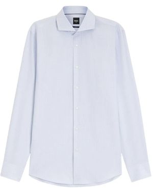 BOSS Camicia A Quadri - Bianco