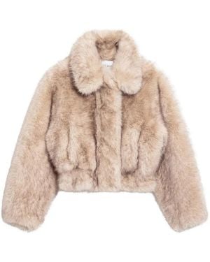 Stand Studio Lena Faux-Fur Jacket - Natural
