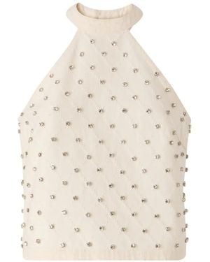 Pinko Embellished top - Neutro