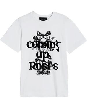 Simone Rocha Camiseta Con Estampado Gráfico - Blanco