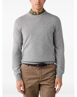 Hackett Elbow-Patch Knit - Grey