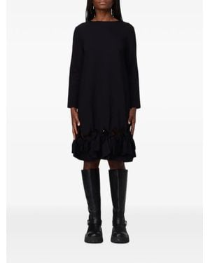 MEIMEIJ Bow-Detail Ruffled Dress - Black