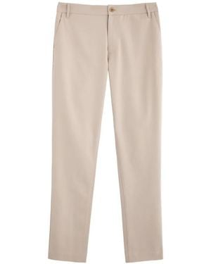PAIGE Stafford Flat Front Pants - White