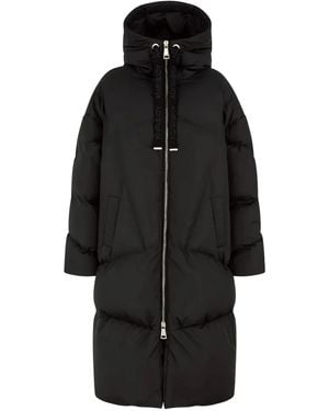Khrisjoy Hooded Puffer Coat - Black