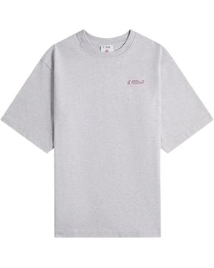 CASABLANCA Pvc Patch Oversized T-Shirt - Grey