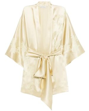 Carine Gilson Lace-Detail Robe - White