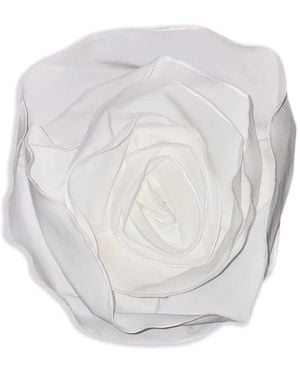 Douuod Flower-Design Brooch - White