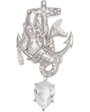 McQueen Anchor Anstecknadel-Brosche - Weiß