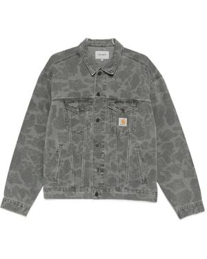 Carhartt Helston Camouflage Buttoned Jacket - Grey