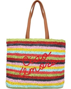 Giada Benincasa Sac Cabas À Rayures - Rouge