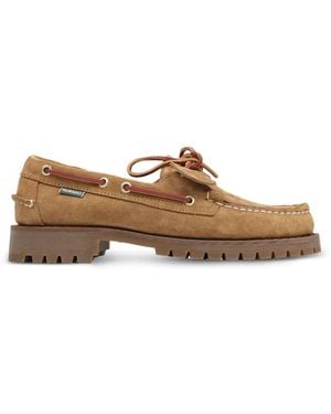 Sebago Lace-Up Lug-Sole Loafers - Brown