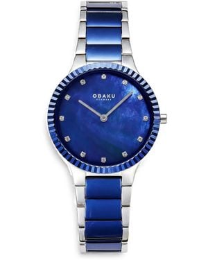 Obaku Montre Linje Mm - Blue