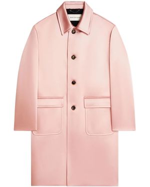 Dries Van Noten Satin-Finish Coat - Pink