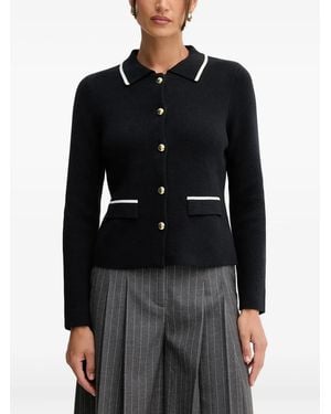 Barbour Collen Button-Embellishment Cardigan - Black