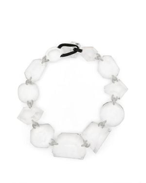 Monies Bina Faceted-Bead Necklace - White