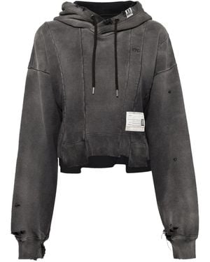 Maison Mihara Yasuhiro Katoenen Hoodie - Zwart