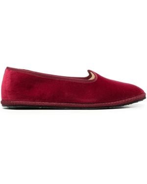 SCAROSSO Slip-On Slippers - Red