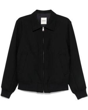 Sandro Zip-Up Jacket - Black