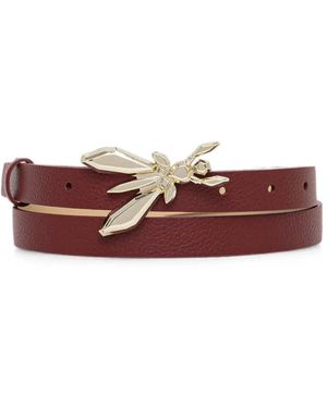 Patrizia Pepe Fly Buckle Leather Belt - Red