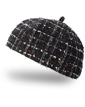 Maison Michel Emy Beret Hat - Black